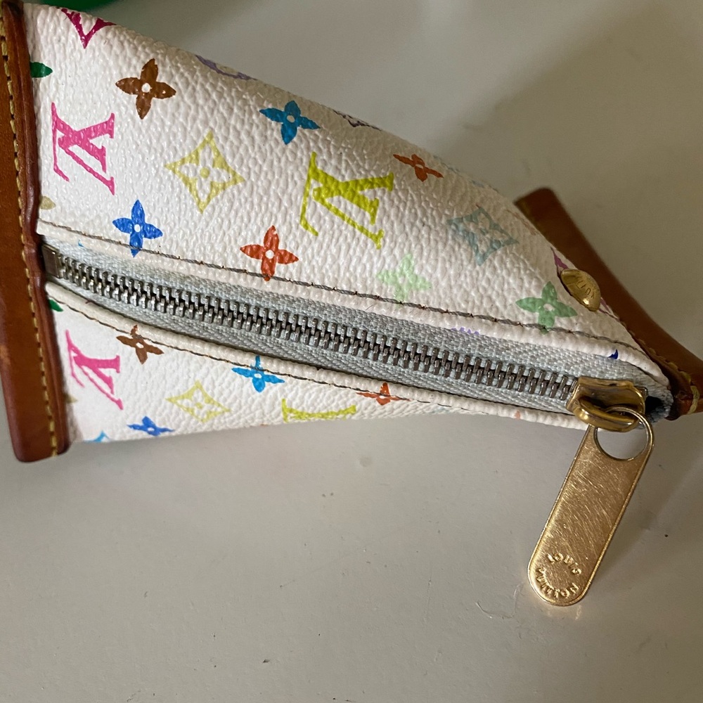 LV Louis Vuitton Multicolor Murikami  coin bag -extremely rare